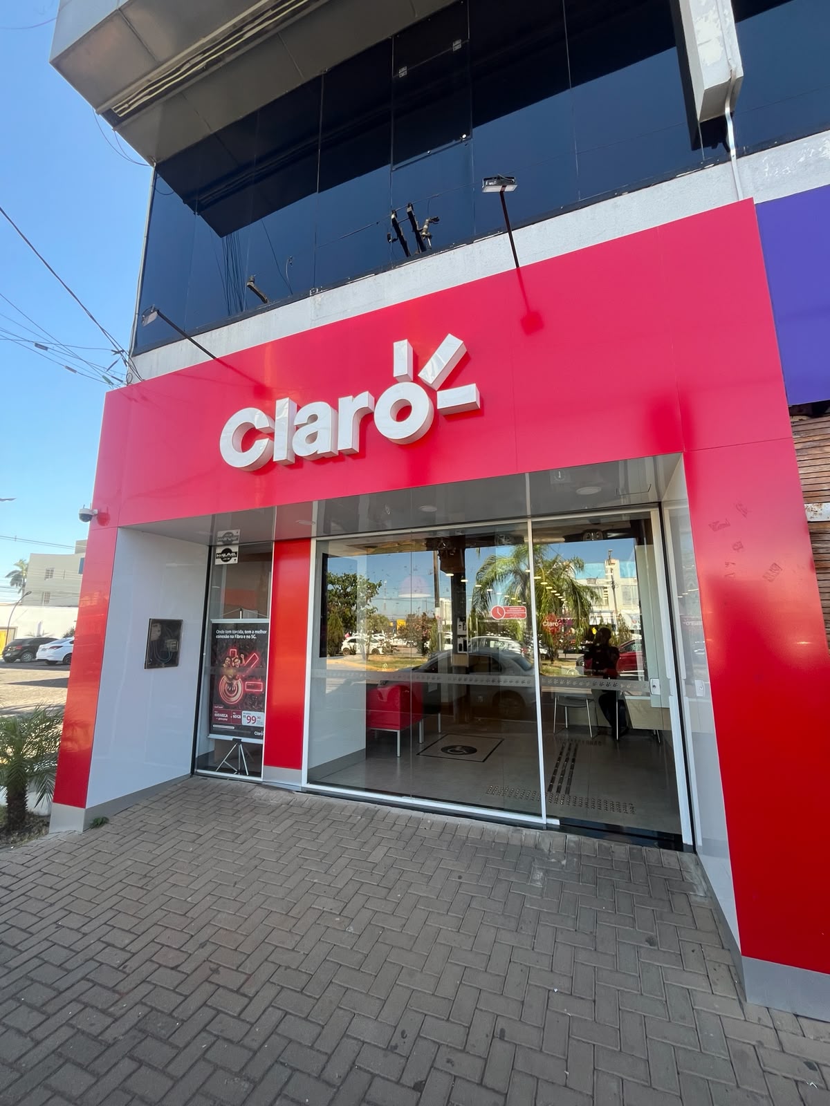 Fachada da loja Claro Sinop